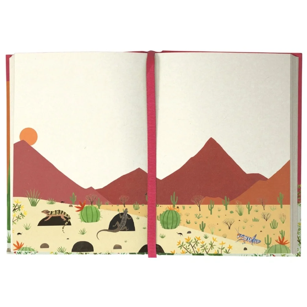 Illustrated Journal, Beautiful Bold Art – Cactus Field, 272 Pages, Amazing Gift!